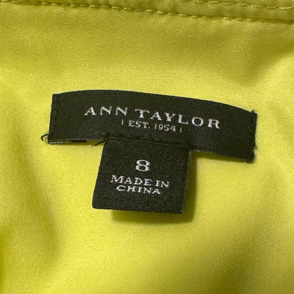 ANN TAYLOR YELLOW LACE DRESS SIZE MEDIUM - Picture 5 of 5